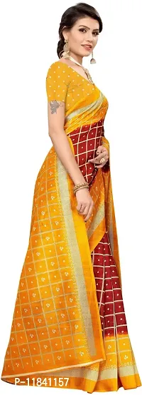 Beautiful Art Silk Saree with Blouse piece-thumb3