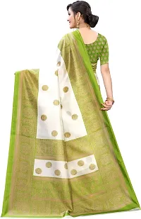 Beautiful Art Silk Saree with Blouse Piece-thumb1