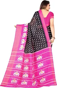 Beautiful Art Silk Saree with Blouse Piece-thumb1