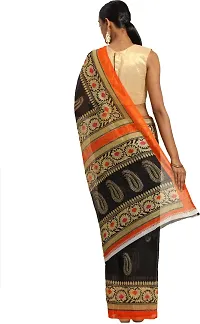 Beautiful Art Silk Saree with Blouse Piece-thumb1