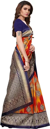 Beautiful Art Silk Saree with Blouse piece-thumb2