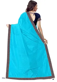 Beautiful Art Silk Saree with Blouse piece-thumb1