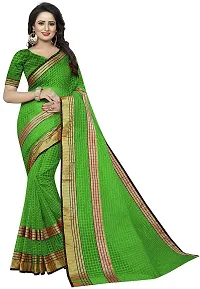 Beautiful Art Silk Saree with Blouse piece-thumb3