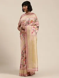 Beautiful Art Silk Saree with Blouse Piece-thumb1