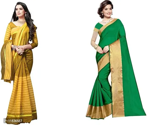 Beautiful Georgette Saree with Blouse Piece Pack Of 2-thumb0