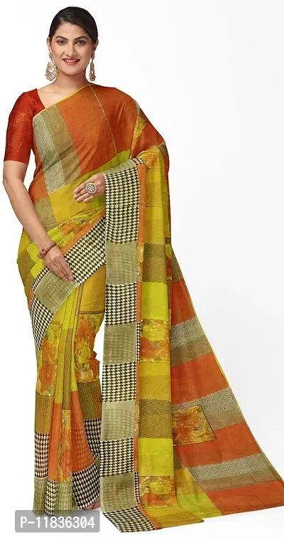 Beautiful Georgette Saree with Blouse Piece-thumb0