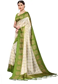 Beautiful Art Silk Saree with Blouse piece-thumb1