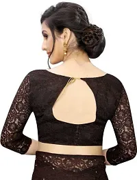 Beautiful Net Saree with Blouse piece-thumb3