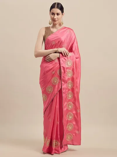 Stylish Blend Bollywood Saree with Blouse piece For Women Pack Of 1