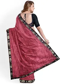 Beautiful Lycra Saree with Blouse Piece-thumb1