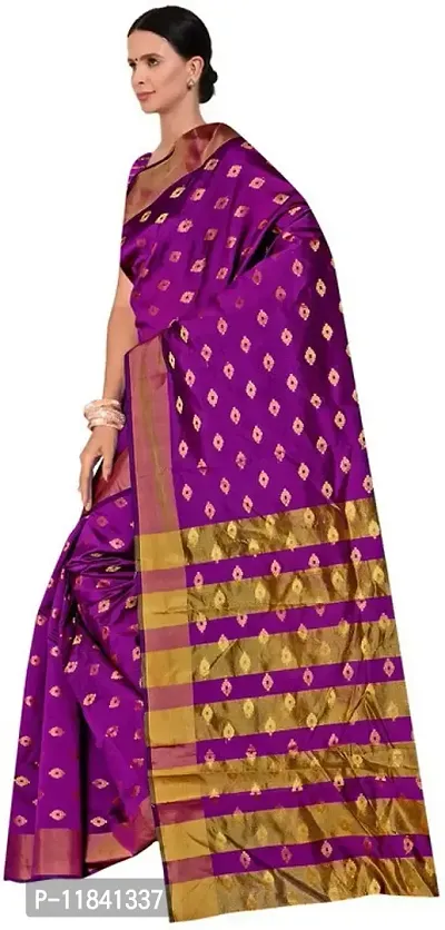 Beautiful Art Silk Saree with Blouse piece-thumb3