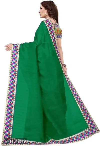 Beautiful Art Silk Saree with Blouse piece-thumb3