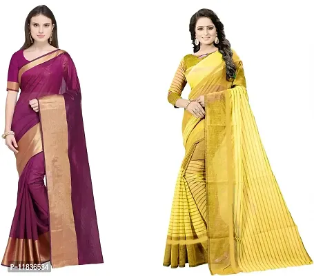 Beautiful Georgette Saree with Blouse Piece Pack Of 2-thumb0