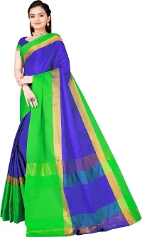 Beautiful Cotton Silk Saree with Blouse piece-thumb2