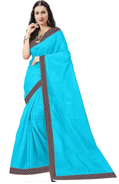 Fancy Art Silk Saree With Blouse Piece For Women