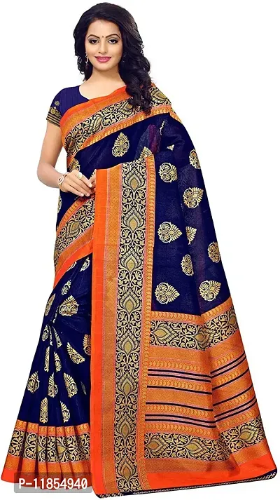 Beautiful Art Silk Saree with Blouse piece-thumb0