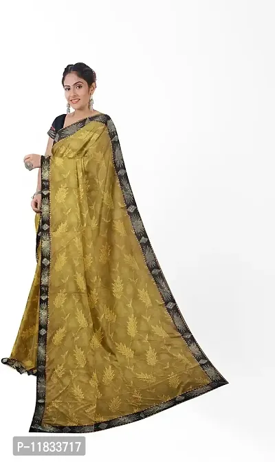 Beautiful Lycra Saree with Blouse Piece-thumb2