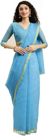 Beautiful Art Silk Saree with Blouse Piece-thumb0