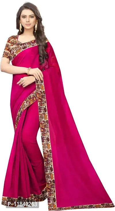 Beautiful Cotton Blend Saree with Blouse piece-thumb0