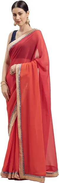 Beautiful Velvet Saree with Blouse piece-thumb2