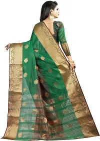 Beautiful Cotton Blend Saree with Blouse piece-thumb2