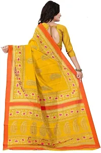 Beautiful Art Silk Saree with Blouse piece-thumb1