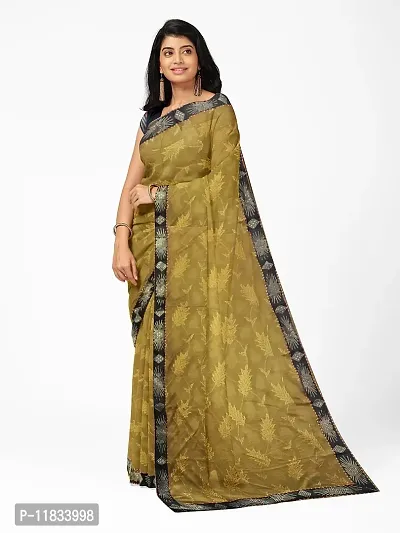 Beautiful Lycra Saree with Blouse Piece-thumb2