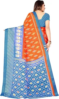 Beautiful Art Silk Saree with Blouse Piece-thumb1