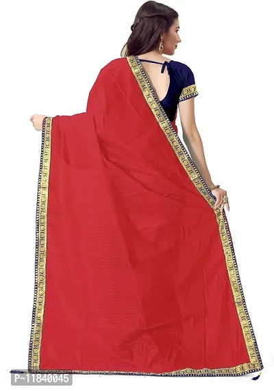 Beautiful Art Silk Saree with Blouse piece-thumb2