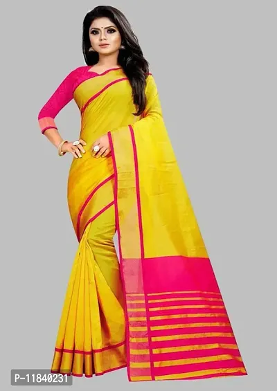 Beautiful Art Silk Saree with Blouse piece-thumb0