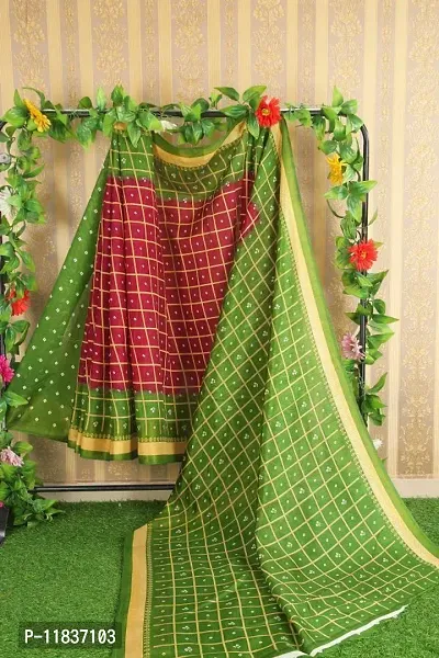 Beautiful Art Silk Saree with Blouse Piece