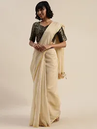 Beautiful Art Silk Saree with Blouse piece-thumb3