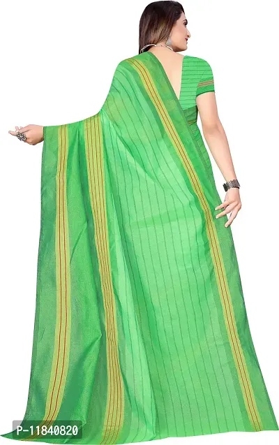 Beautiful Cotton Silk Saree with Blouse piece-thumb3