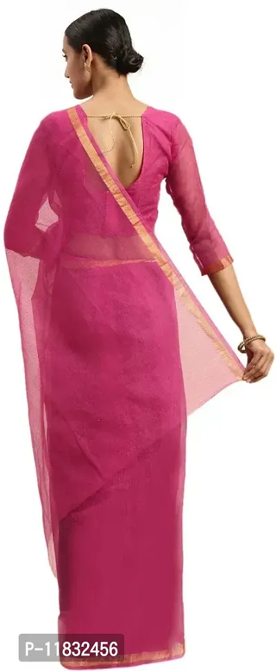 Beautiful Art Silk Saree with Blouse Piece-thumb2