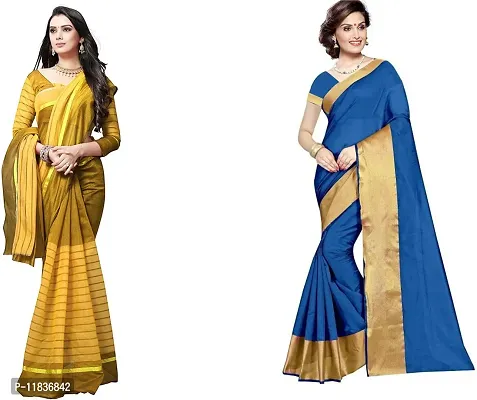 Beautiful Georgette Saree with Blouse Piece Pack Of 2-thumb0