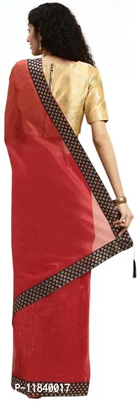 Beautiful Art Silk Saree with Blouse piece-thumb2