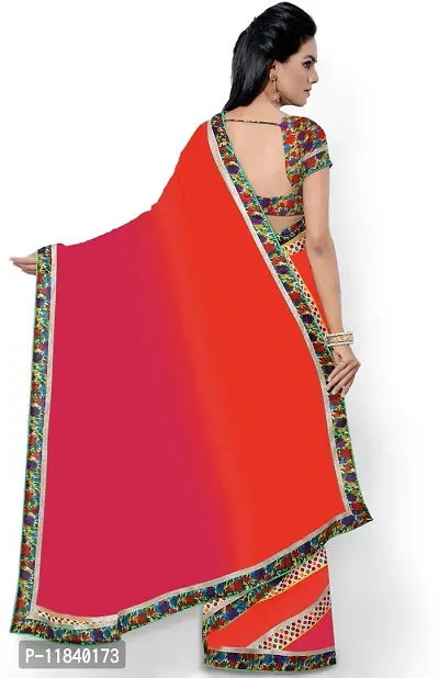 Beautiful Georgette Saree with Blouse piece-thumb2