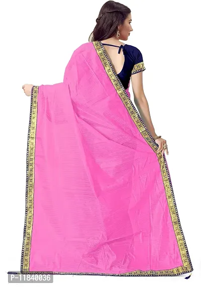 Beautiful Art Silk Saree with Blouse piece-thumb2