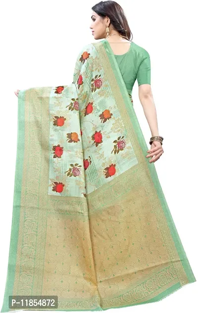 Beautiful Art Silk Saree with Blouse piece-thumb4