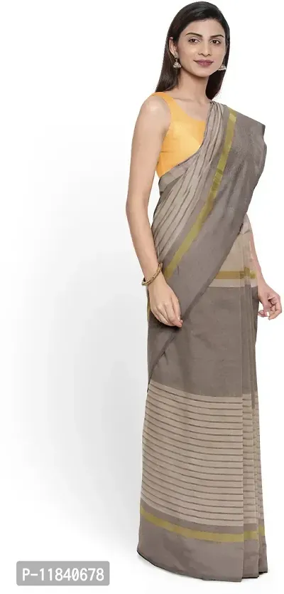 Beautiful Cotton Silk Saree with Blouse piece-thumb0