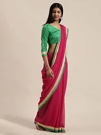 Beautiful Art Silk Saree with Blouse piece-thumb1