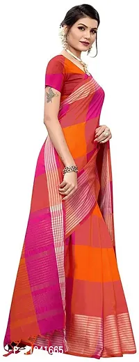 Beautiful Art Silk Saree with Blouse piece-thumb4