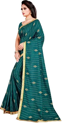 Beautiful Art Silk Saree with Blouse piece-thumb2