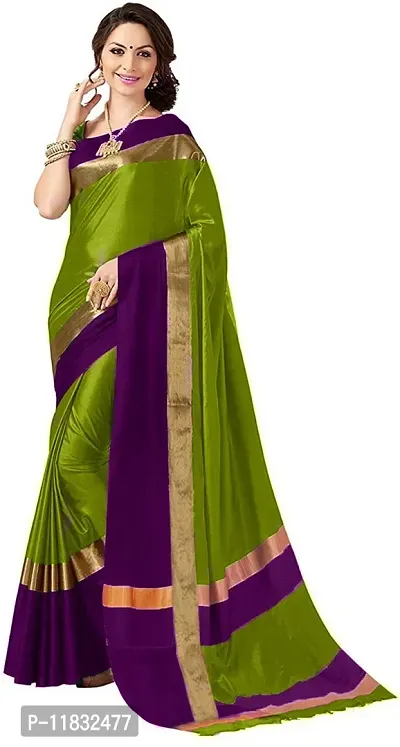 Beautiful Silk Blend Saree with Blouse Piece