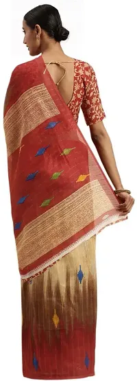 Beautiful Art Silk Saree with Blouse Piece-thumb1