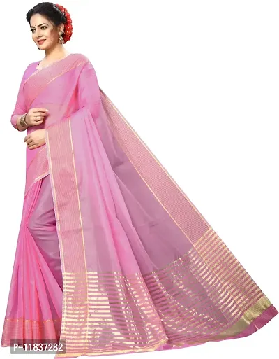 Beautiful Art Silk Saree with Blouse Piece-thumb2