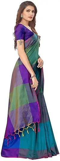 Beautiful Art Silk Saree with Blouse piece-thumb3