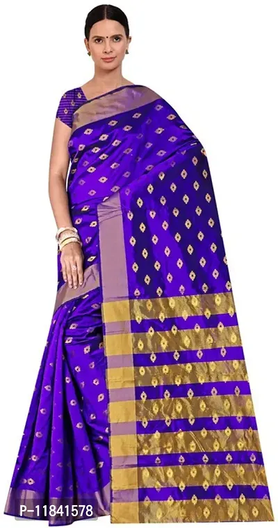 Beautiful Art Silk Saree with Blouse piece