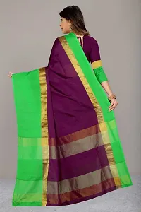 Beautiful Art Silk Saree with Blouse Piece-thumb1