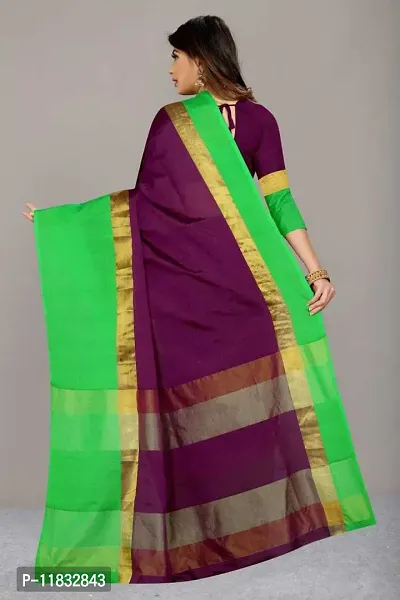 Beautiful Art Silk Saree with Blouse Piece-thumb2